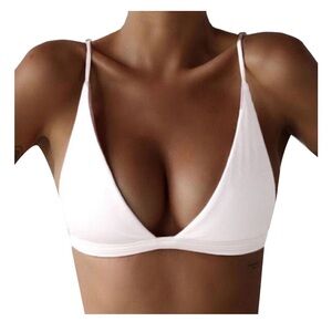 Line & Dot cotton triangle skinny straps bralette various sizes